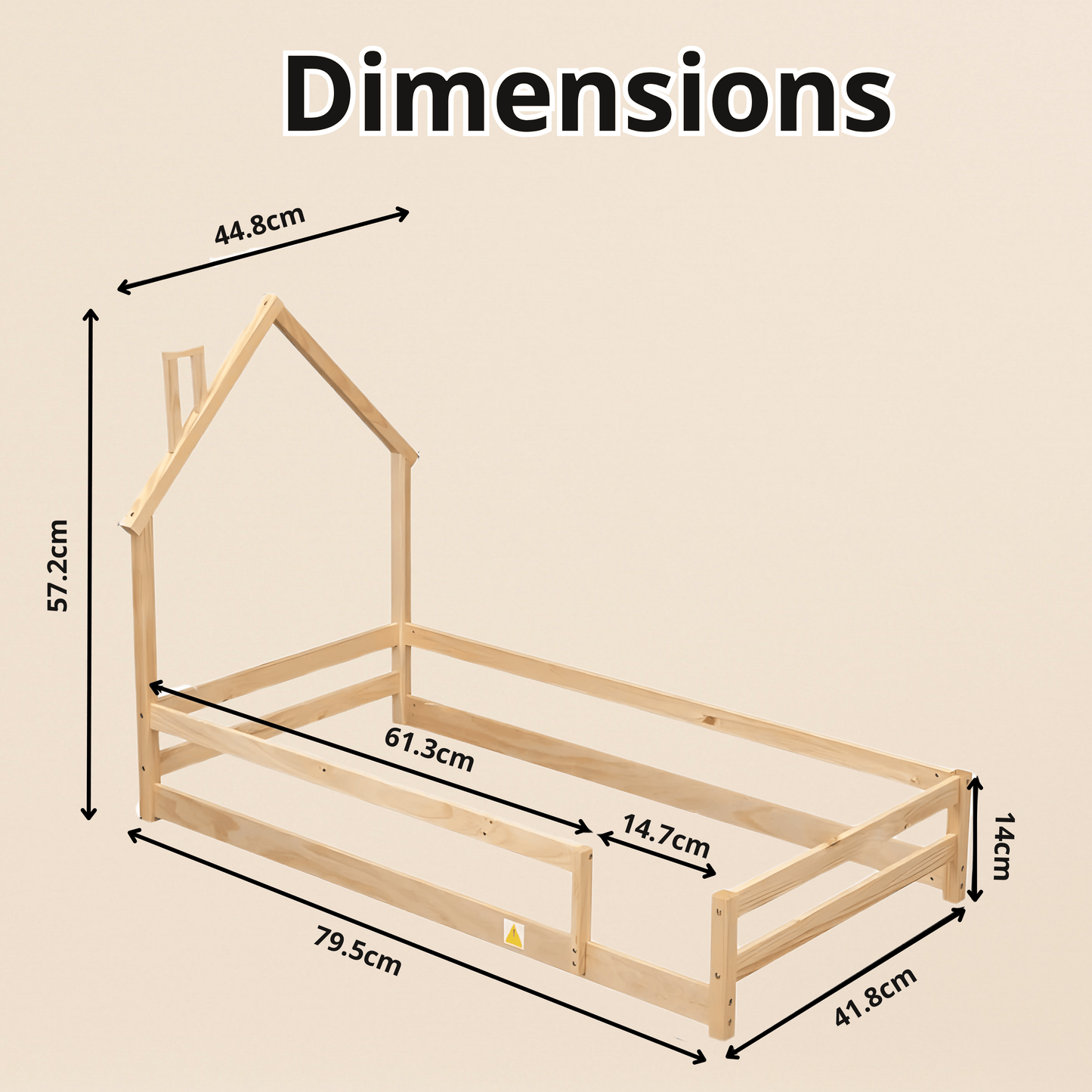 Montessori Natural House Bed